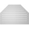 Ekena Millwork Octagonal Top Surface Mount PVC Gable Vent w/ 2"W x 2"P Brickmould Sill Frame, 38"W x 26"H GVPOT38X2603SF - alternate 5